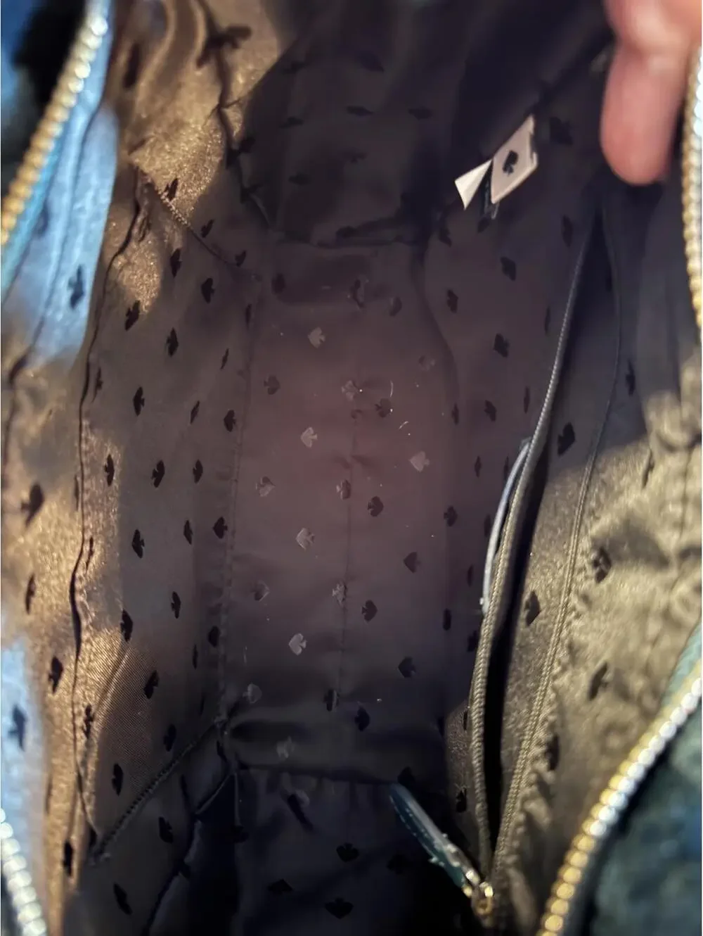 Kate Spade New York Teal Furry Small Tote/Crossbody Bag